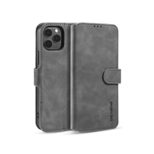 iPhone 11 Pro Max - DG.MING&trade; Classical Læder Etui / Taske M. Pung - Grå - DG.MING&trade;