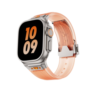 Apple Watch (42/44/SE/45/46/49mm) - Redefine&trade; Translucent Sports Rem - Orange - Redefine&trade;