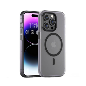 iPhone 15 Pro - DeLX&trade; Translucent MagSafe Silikone Cover - Sort - DeLX&trade;