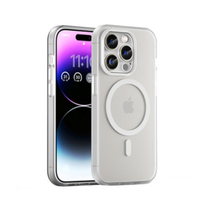 iPhone 15 Pro - DeLX&trade; Translucent MagSafe Silikone Cover - Hvid - DeLX&trade;