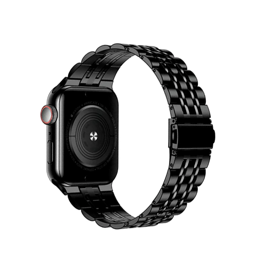 Apple Watch (38/40/SE/41/42mm) - Butterfly Stål Urlænke - Sort - DeluxeCovers
