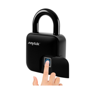 Anytek® Elektronisk Hængelås med Touch-Funktion - Sort - DeluxeCovers