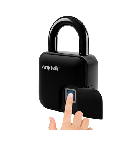 Anytek® Elektronisk Hængelås med Touch-Funktion - Sort - DeluxeCovers