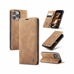 iPhone 11 Pro - CaseMe™ Noble Læder Etui / Pung - Brun - CaseMe
