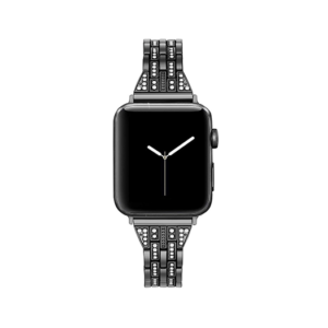 Apple Watch (38/40/SE/41/42mm) - Koh-i-Noor Dame Urlænke - Sort - Koh-i-Noor