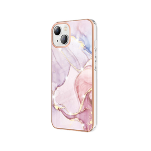 iPhone 15 Plus - Deluxe&trade; Marble Silikone Cover - Rosa - DELUXE