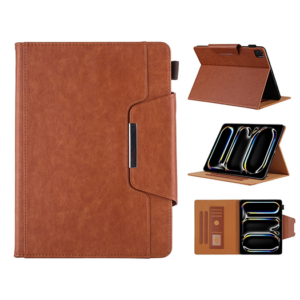 iPad Air 11" (2024/2025) - Verona&trade; Multietui Ægte Læder Cover - Brun - Verona