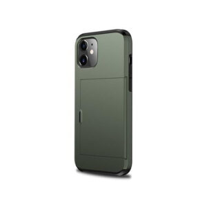 iPhone 11 - Deluxe&trade; Håndværker Cover M. Kortholder - Army - DeluxeCovers
