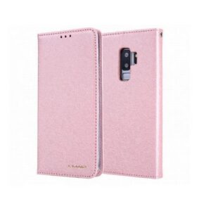 Samsung Galaxy S9 - CMAIS Stof Flipcover Etui - Rosa/Guld - CMAIS