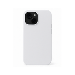 iPhone 15 Plus - DeLX&trade;  Pastel Silikone Cover - Hvid/Lysegrå - DeLX&trade;