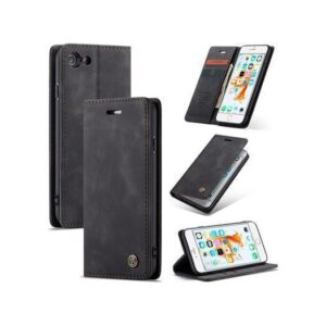 iPhone 6/6s - CaseMe&trade; Noble Læder Etui / Pung - Sort - CaseMe