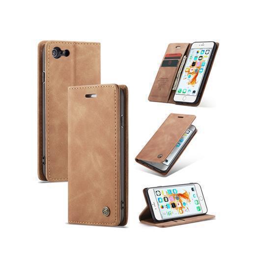 iPhone 6/6s Plus - CaseMe™ Noble Læder Etui / Pung - Brun - CaseMe