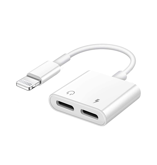 Lightning (Han) til 2x Lightning (Hun) - Adapter - Hvid - JOYROOM