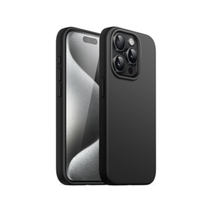 iPhone 15 Pro Max - Deluxe&trade; Soft Touch Silikone Cover - Sort - DeluxeCovers