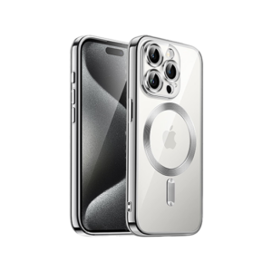 iPhone 15 Pro - Valkyrie Silikone Hybrid Cover m. MagSafe - Sølv - Valkyrie