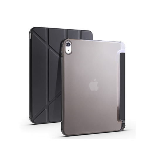 iPad 11" (2025) / iPad 10.9" (2022) - LUX™ Multi-Fold Silikone Cover - Sort - DeLX™