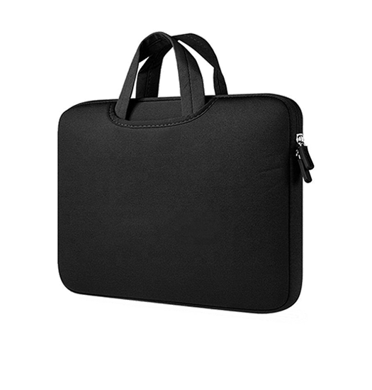 Computer/PC 12" - DeLX™ Neopren Sleeve M. Håndtag - Sort - DeLX™