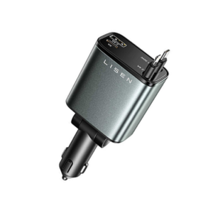 Biloplader M. udtrækkelig USB-C & Lightning - 100W - LISEN&trade; - JOYROOM