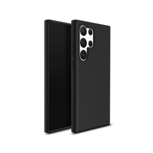 Samsung Galaxy S23 Ultra - Deluxe&trade; Soft Touch Silikone Cover - Sort - DeluxeCovers
