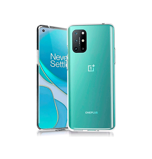 OnePlus 8T - Ultra-Slim Silikone Cover - Gennemsigtig - DeluxeCovers