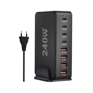 USB Ladestation (4x USB-A) & (4x Type-C) - 240W! - GaN-Pro&trade; - DeluxeCovers