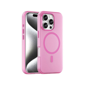 iPhone 16 Pro Max - DeLX&trade; Translucent MagSafe Silikone Cover - Pink - DeLX&trade;