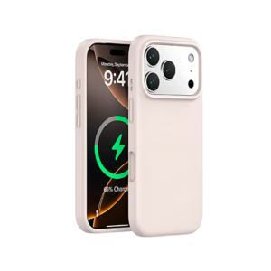 iPhone 17 Pro - Deluxe&trade; Soft Touch Silikone Cover - MagSafe-kompatibel - Lyserød - DeluxeCovers