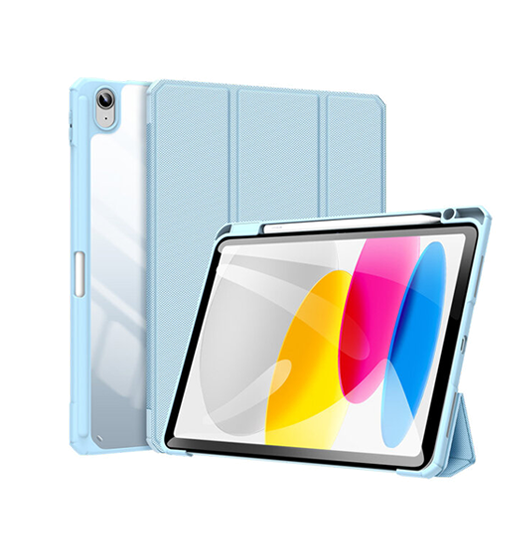 iPad 11" (2025) / iPad 10.9" (2022) - Dux Ducis™ Mesh Design Trifold Cover - Blå - DUX DUCIS
