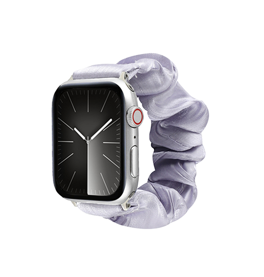 Apple Watch (38/40/SE/41/42mm) - Scrunchie Velour Dame Armbånd - Lavendel - DeluxeCovers