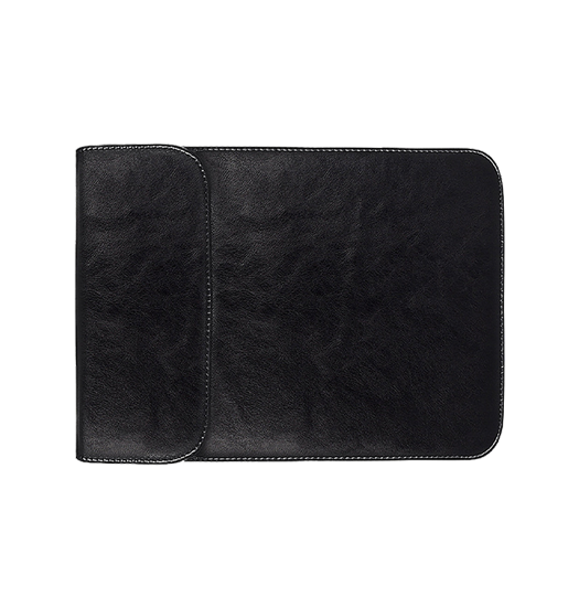 MacBook Pro/Air 13" - L'Empiri™ Smooth Læder Sleeve - Sort - L'Empiri™