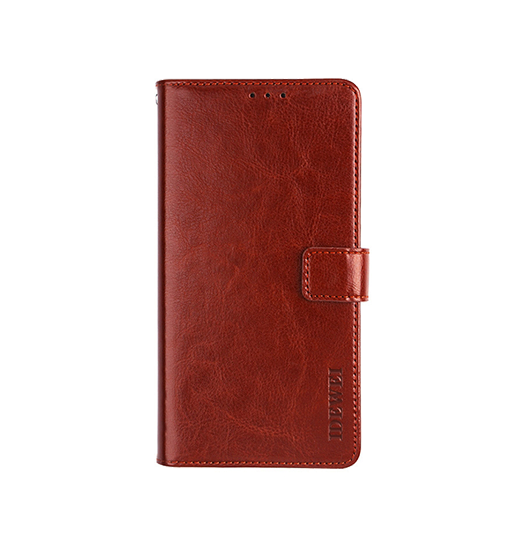 iPhone XS Max - IDEWEI™ Deluxe Læder Etui Med Pung - Brun - DELUXE