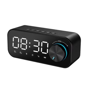 Digital LED Vækkeur M. belysning, FM-radio - genopladelig - DeLX&trade;