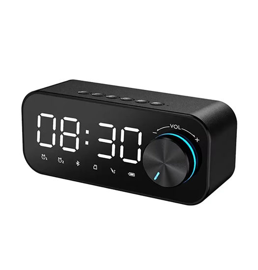 Digital LED Vækkeur M. belysning, FM-radio - genopladelig - DeLX™