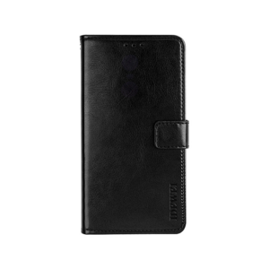 iPhone XR - IDEWEI&trade; Deluxe Læder Etui Med Pung - Sort - DELUXE