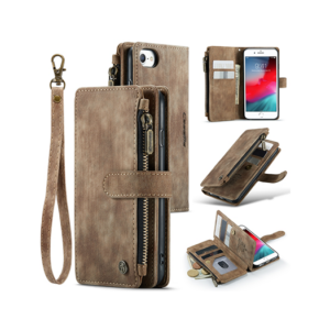iPhone 6/6s - CaseMe&trade; Multifunktionel Læder Etui / Pung - Brun - CaseMe