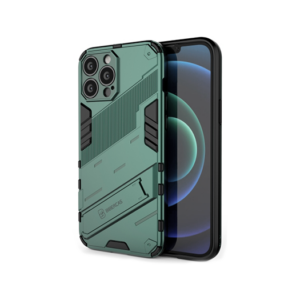 iPhone 13 Pro - Eagle&trade; PRZ Stødsikkert Cover M. Kickstand - Emerald / Grøn - Eagle&trade;