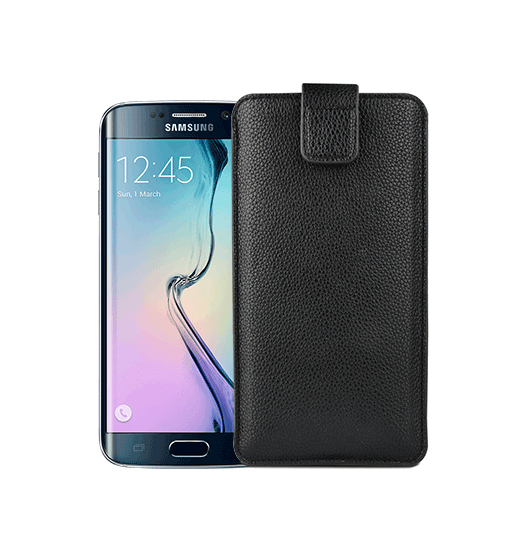 Samsung Galaxy S7 - Verona Læder Sleeve M. Lukning - Black Onyx - Verona