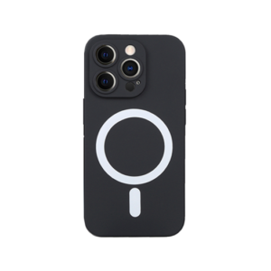iPhone 15 Pro Max - Magnetisk Silikone Cover M. MagSafe - Sort - DELUXE