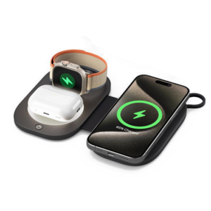 Foldbar 3-i-1 Trådløs Oplader - MagSafe Kompatibel - 23W - QISmart&trade;