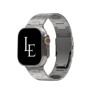 Apple Watch (42/44/SE/45/46/49mm) - L'Empiri&trade; X35 Ægte Titanium Rem - Grå - L'Empiri&trade;