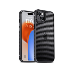 iPhone 15 - iPAKY&trade; Full Carbon Stødsikkert Cover - Sort - iPAKY