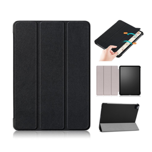 iPad Pro 13" (2024) - NX Design&trade; Smart Trifold PU Læder Cover - Sort - NX Design