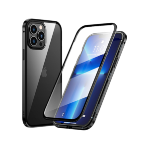 iPhone 16 Pro - MagGuard&trade; 360 Magnetisk Cover M. Hærdet glas - Sort - CaseMe