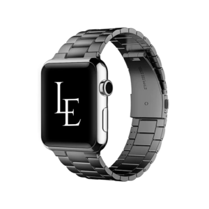 Apple Watch (38/40/SE/41/42mm) - L'Empiri&trade; Premium 316L Stål Rem - Sort - 316L