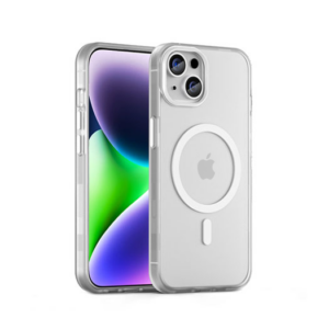 iPhone 15 - DeLX&trade; Translucent MagSafe Silikone Cover - Hvid - DeLX&trade;