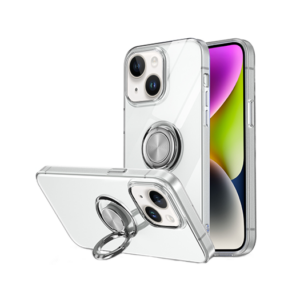iPhone 15 Plus - DeLX&trade; Silikone Cover M. Ring - Gennemsigtig - DeLX&trade;