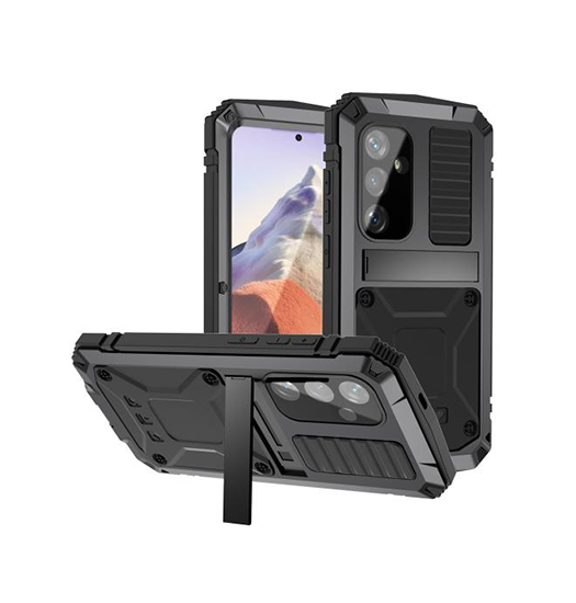 Samsung Galaxy S25 - R-JUST™ Safeguard Vandtæt 360 °Cover - Sort - R-JUST™