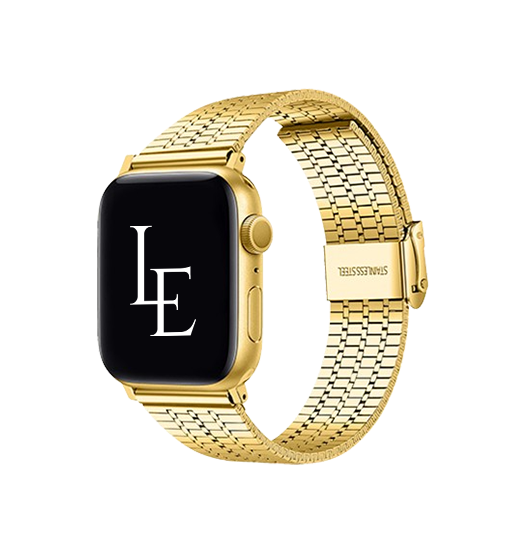 Apple Watch (38/40/SE/41/42mm) - L'Empiri™ Marbella Rustfrit Stål Rem - Guld - L'Empiri™