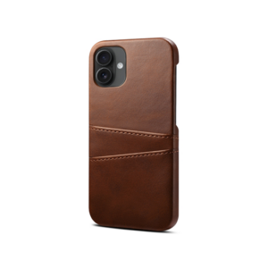 iPhone 16 - NX Design&trade; Læder Cover M. Kortholder - Brun - NX Design