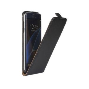 Samsung Galaxy S7 Edge - Diary Læder Etui M. Flip - Sort - DeluxeCovers